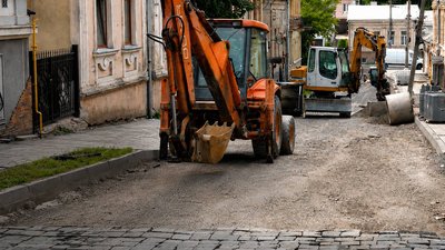 Вулиця Фучика у Чернівцях, де проводять капітальний ремонт