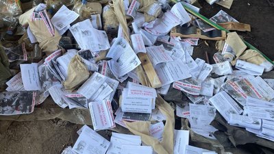 В деокупованому Ізюмі на Харківщині знайшли склад з боєприпасами та листівками для псевдореферендумів — ДБР В деокупованому Ізюмі на Харківщині знайшли склад з боєприпасами та листівками для псевдореферендумів — ДБР