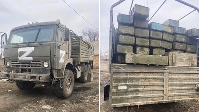 Три вантажівки з боєприпасами здобули військові 128-ї бригади у зоні бойових дій Три вантажівки з боєприпасами здобули військові 128-ї бригади у зоні бойових дій
