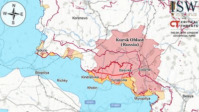 Карта бойових дій у Сумській області
