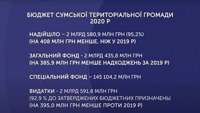 Бюджет Сумської тергромади: скільки та на що витратили у 2020 році