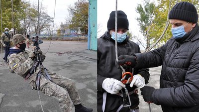 В Одесі спецпризначенці навчалися скелелазінню