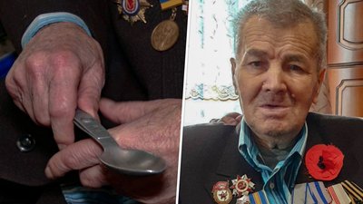 Досі їсть німецькою фронтовою ложкою. 96-річний ветеран Микола Нетребенко. СУСПІЛЬНЕ | ЛЮДИ