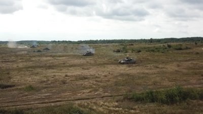 Використовували "Лазертаг": як на полігоні під Рівним змагались танкісти Використовували "Лазертаг": як на полігоні під Рівним змагались танкісти