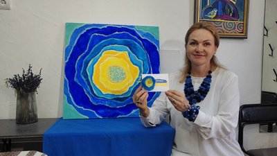 У Луцьку з аукціону продають картину художниці з синдромом Дауна У Луцьку з аукціону продають картину художниці з синдромом Дауна