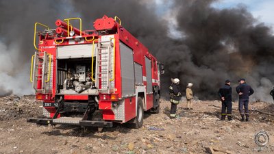 Горить Олександрійське міське сміттєзвалище Горить Олександрійське міське сміттєзвалище
