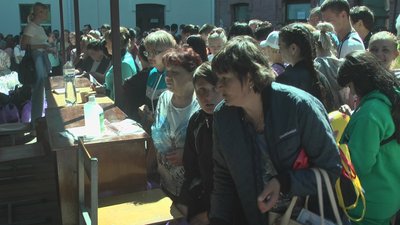 У Вінниці роздали гумдопомогу У Вінниці роздали гумдопомогу