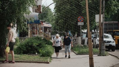 ізюм, антидронова сітка