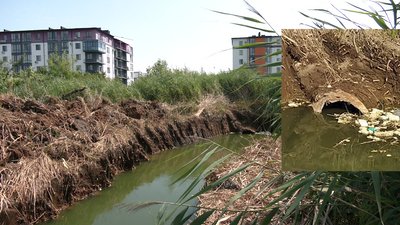 У Рівному сфотографували трубу, яка веде в озеро Басів Кут. Чия вона