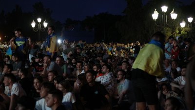 Євро-2020. Як в Одесі вболівають за національну збірну в матчі проти Англії Євро-2020. Як в Одесі вболівають за національну збірну в матчі проти Англії