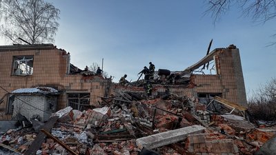 Рятувальники на місці атаки РФ, Усок, Ямпільська громада 2026 рік