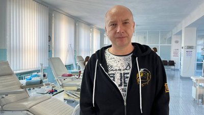 Віталій Левчук, тернополянин, учасник акції "Найтепліший день донора" Віталій Левчук, тернополянин, учасник акції "Найтепліший день донора"