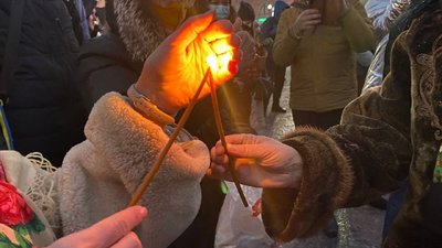 Харківські пластуни передали Віфлеємський вогонь Харківські пластуни передали Віфлеємський вогонь