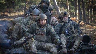 Військові Нацгвардії під час тренувань на півночі України