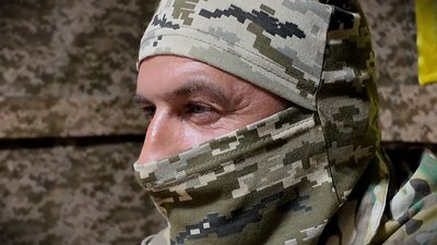 Снайпер бойового підрозділу Могилів-Подільського загону на псевдо "Пітбуль"