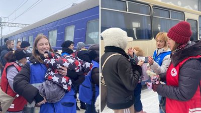 Приїхали 10 сімей, усього 39 людей: до Мукачева прибув евакуаційний потяг із Запоріжжя