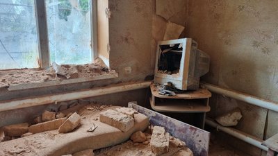 Ліквідація наслідків обстрілу села Біленьке