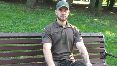 Військовослужбовець у Львові Військовослужбовець у Львові