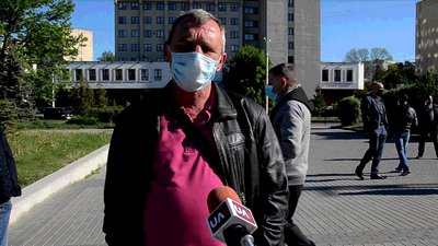 Акція під ОДА в Тернополі: протестували перевізники