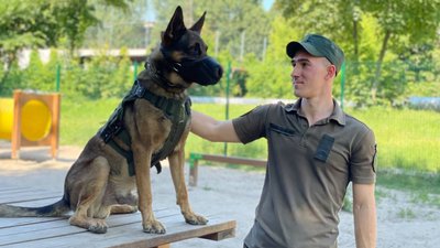 "На службі собака не підводить". Як обирають та тренують службових собак Національної гвардії на Дніпропетровщині "На службі собака не підводить". Як обирають та тренують службових собак Національної гвардії на Дніпропетровщині
