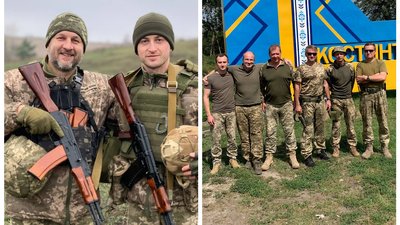 Дмитро Савчук із бойовими побратимами на позиціях Дмитро Савчук із бойовими побратимами на позиціях