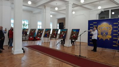 Виставка вишитих картин-стацій, Тернопіль, 3 квітня, 2024 Виставка вишитих картин-стацій, Тернопіль, 3 квітня, 2024
