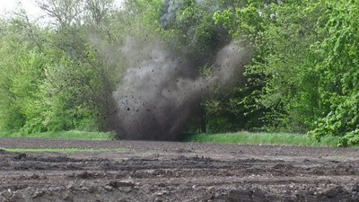 Вибух від роботи саперів-піротехніків ДСНС у Запорізькій області