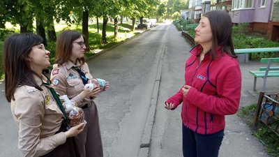 переселенка Юлія, Акція "Діти- дітям" переселенка Юлія, Акція "Діти- дітям"