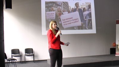 Білоруські журналісти розповіли франківським студентам про ситуацію на Батьківщині Білоруські журналісти розповіли франківським студентам про ситуацію на Батьківщині