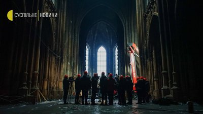 В костелі Святого Миколая тривають протиаварійні роботи. Як він виглядає