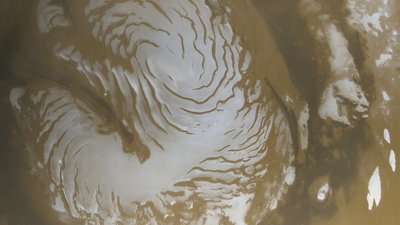 Космічний апарат сфотографував північний полюс Марса з робіти Космічний апарат сфотографував північний полюс Марса з робіти