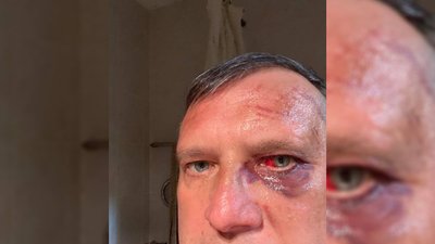 Олександр Красківський після допиту росіян Олександр Красківський після допиту росіян
