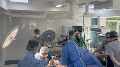 Перша операція у новому відділенні Перша операція у новому відділенні