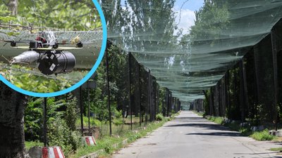 Херсон, сітки, дрон, обстріли, захист від дронів 