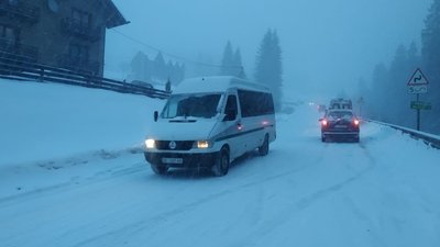 Поблизу Яблуницького перевалу у Карпатах кілька десятків автівок стоять у заторі Поблизу Яблуницького перевалу у Карпатах кілька десятків автівок стоять у заторі
