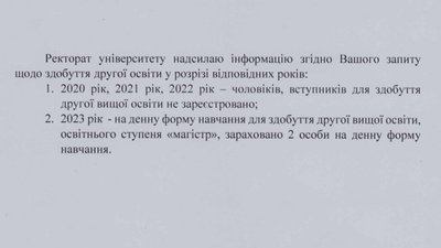 Скільки чоловіків отримують другу вищу освіту у вишах Чернівців Скільки чоловіків отримують другу вищу освіту у вишах Чернівців