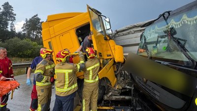 ДТП, дорога, вантажівки, поіліція, міжнародна траса, Київ — Чоп