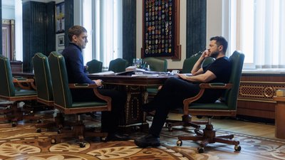 Іван Федоров й президент України Володимир Зеленський на консультації