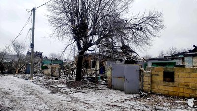 Наслідки ракетного обстрілу міста Гірник, Донецька область, 25 січня Наслідки ракетного обстрілу міста Гірник, Донецька область, 25 січня