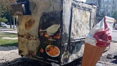 В Запоріжжі горів МАФ В Запоріжжі горів МАФ