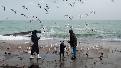 В Одесі шторм пошкодив набережну біля дельфінарію на пляжі Ланжерон В Одесі шторм пошкодив набережну біля дельфінарію на пляжі Ланжерон