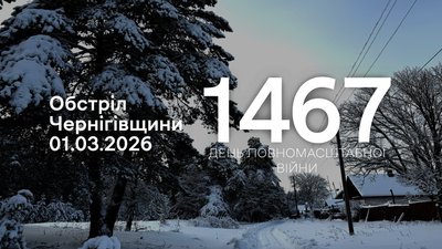 Росіяни атакували 1 березня з різних видів зброї три прикордонні громади Чернігівщини