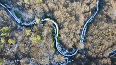 Єдина дерев'яна санна траса в Україні