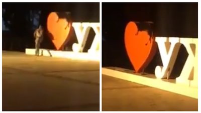 Фотозону "Я люблю Ужгород" повернули на площу Поштову Фотозону "Я люблю Ужгород" повернули на площу Поштову
