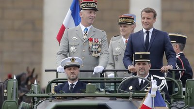 Церемонію урочисто відкрив президент Франції Еммануель Макрон Церемонію урочисто відкрив президент Франції Еммануель Макрон