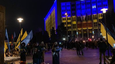 У Тернополі проходить смолоскипна хода пам'яті Степана Бандери У Тернополі проходить смолоскипна хода пам'яті Степана Бандери