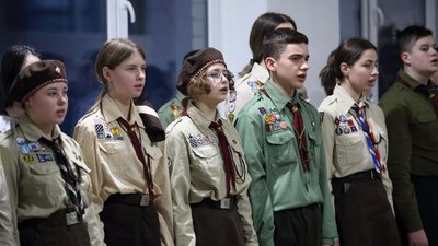 Учасники заходу "Крути 2024" у Зборові Учасники заходу "Крути 2024" у Зборові