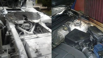 Дві автівки горіли за добу на Закарпатті