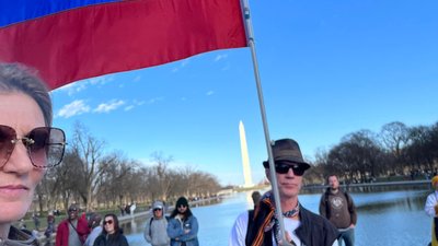 Проросійський мітинг у Вашингтоні Проросійський мітинг у Вашингтоні