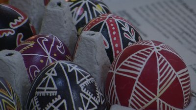 В громаді на Волині дітей навчали традиційному розпису писанок В громаді на Волині дітей навчали традиційному розпису писанок